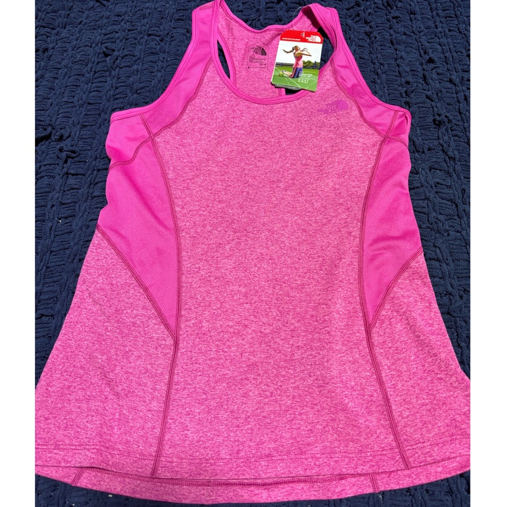 The North Face Womens FlashDry Racerback Tank Top Pink Heather Medium NWT